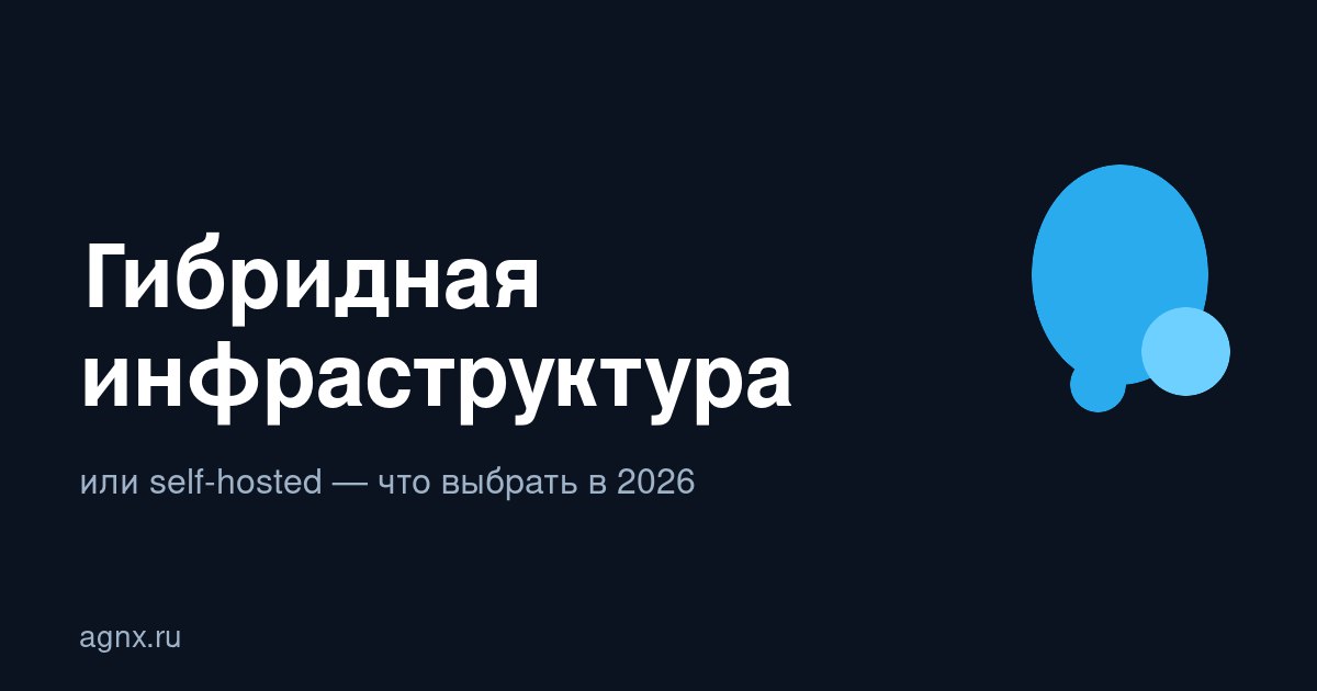 Гибридная инфраструктура, self-hosted или managed cloud: что выбрать для разработки в России в 2026
